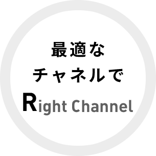 最適なチャネルで　Right Channel